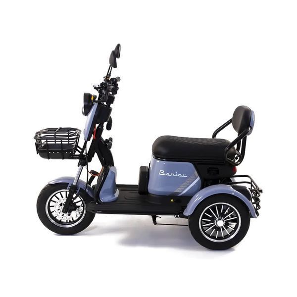 Triciclu Electric Rotakt Senior Motor 1000W Viteză 25 km/h Autonomie 62 km Baterie plumb-acid 60V 20Ah Greutate maximă 187 kg, Fără permis 049487 foto