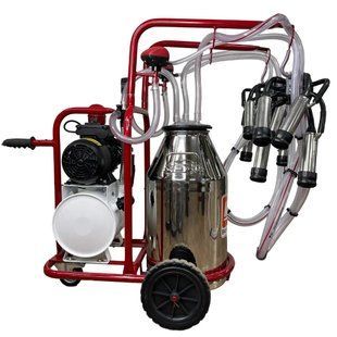 Aparat de muls vaci, 2 posturi, 1 bidon 40L inox, pahare inox, 250l/min, 0,55kW 8680640006017 foto