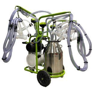 Aparat de muls oi, 6 posturi, 1 bidon 40L inox, pahare plastic, 480l/min, ulei, 1,1 kw 8680640120218 foto