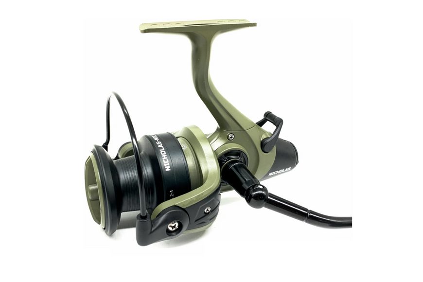 Mulineta carp Kaida Nicholas 9000, pentru carp, cu baittrunner KN9000 foto
