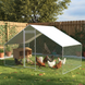Țarc metalic pentru găini 2 &times; 3 &times; 2 m cu plasă rabiț 56603 foto 2